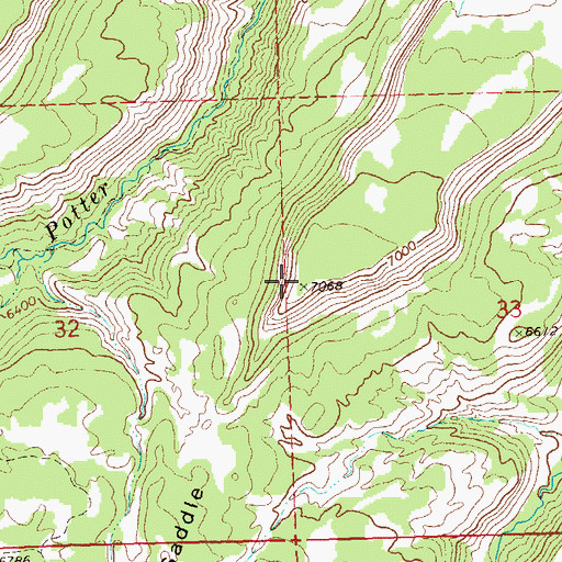 Topographic Map of Winter Mesa, CO