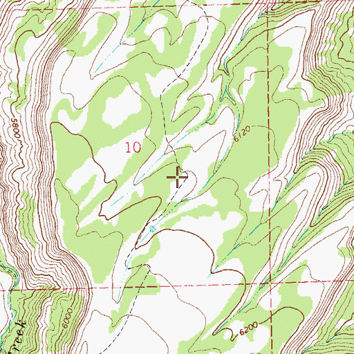 Topographic Map of Winter Mesa Trail, CO
