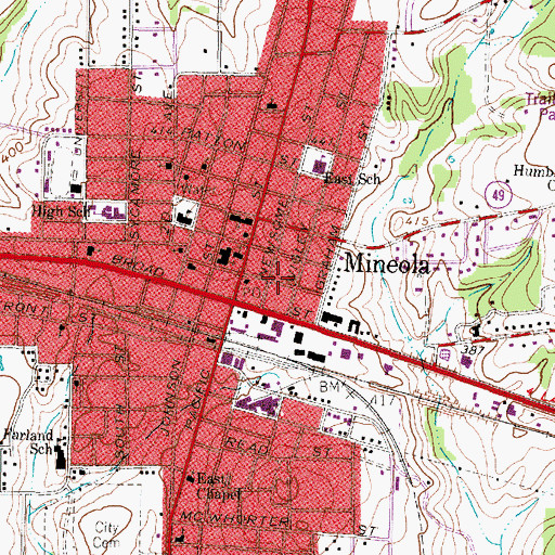 Topographic Map of Howard L and Vivian W Lott House, TX