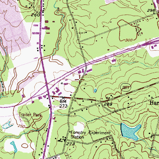 Topographic Map of Howard Walker House, TX
