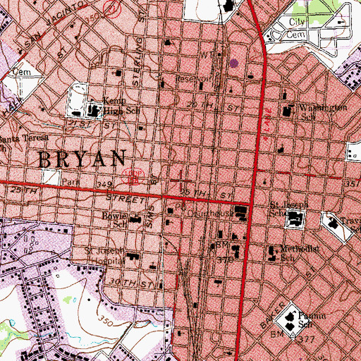 Topographic Map of Humpty Dumpty Store, TX