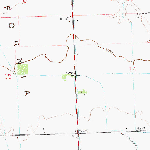 Topographic Map of F L Lateral, CO