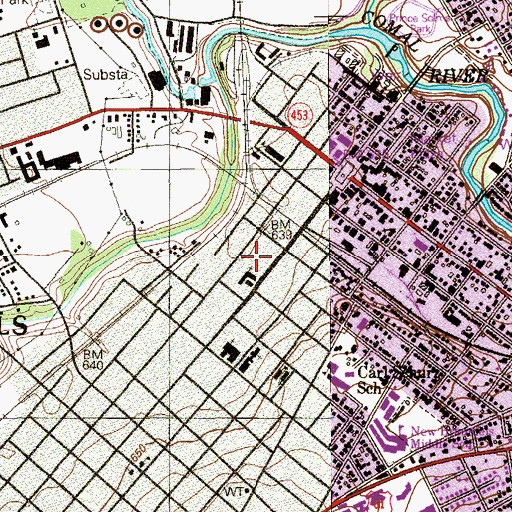 Topographic Map of Holz-Forshage-Krueger Building, TX