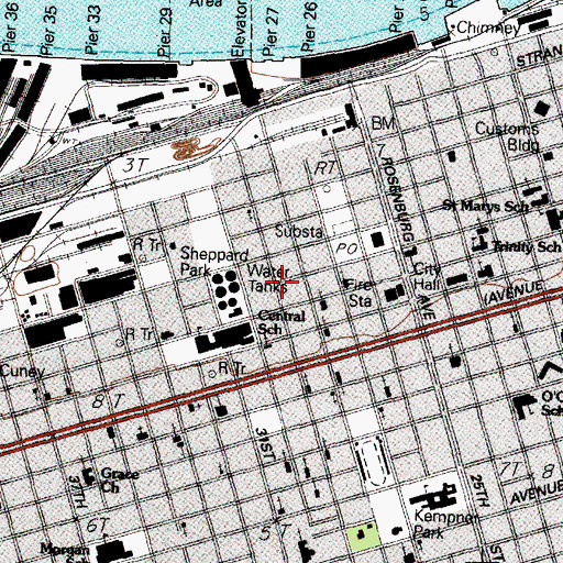 Topographic Map of Henry Beissner House, TX