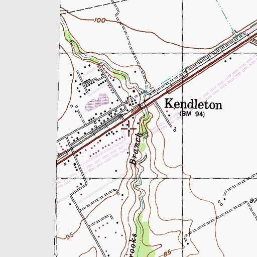 Topographic Map of Henry G and Annie B Green House, TX