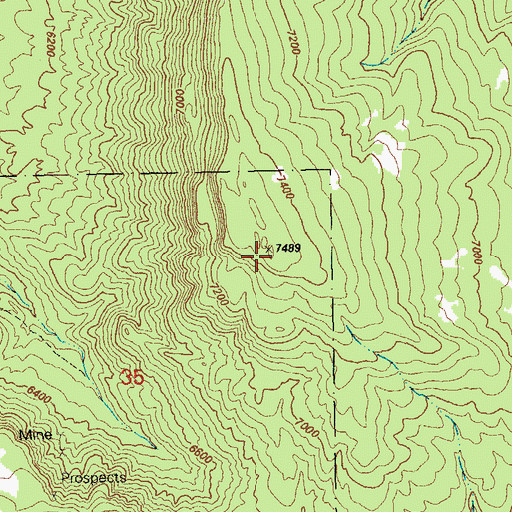 Topographic Map of Sewemup Mesa, CO