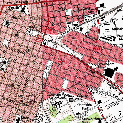 Topographic Map of Goldmans Cotton Gin Warehouse, TX