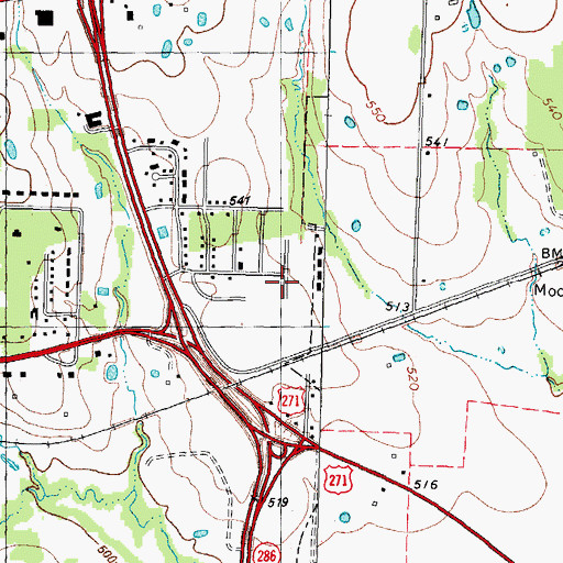 Topographic Map of Gregory Vinegar Works, TX