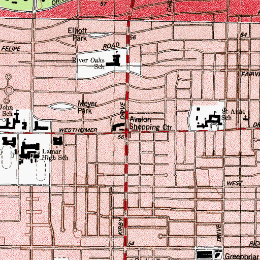 Topographic Map of Forum of Civics, TX