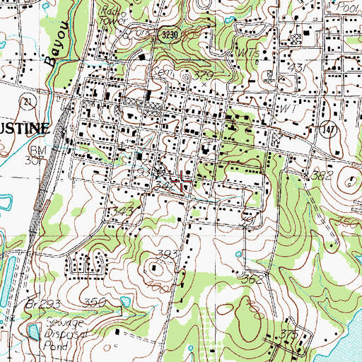 Topographic Map of Ezekiel Cullen House, TX