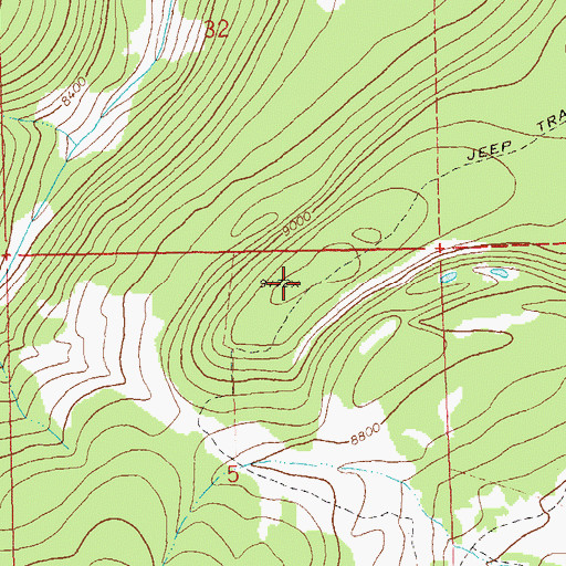 Topographic Map of Kelso Mesa, CO