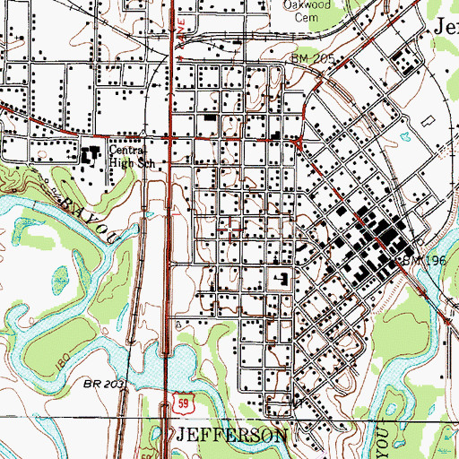 Topographic Map of Epperson-McNutt House, TX