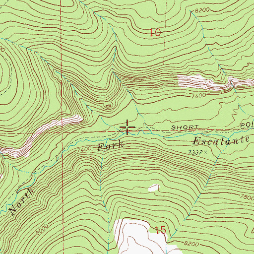 Topographic Map of Short Point Trail, CO