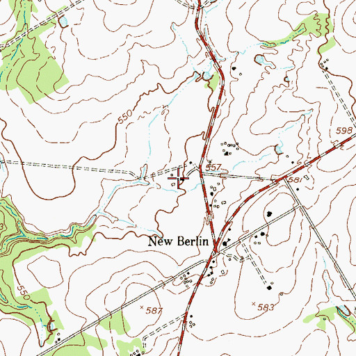 Topographic Map of Edward and Texanna Tewes House, TX