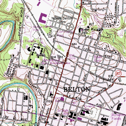 Topographic Map of Ele Baggett House, TX