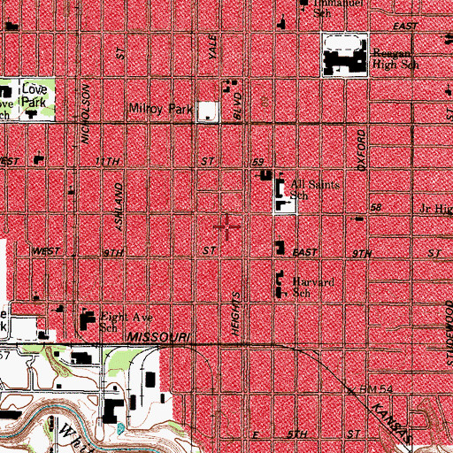 Topographic Map of Doyle House, TX