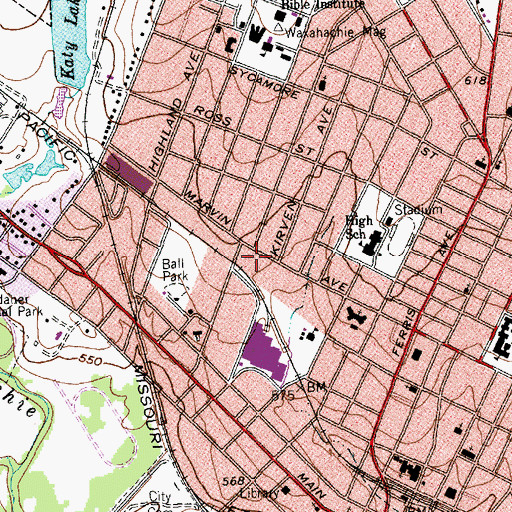 Topographic Map of Doctor L H Graham House, TX