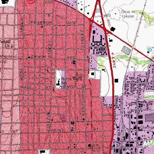 Topographic Map of Davis-Hill House, TX