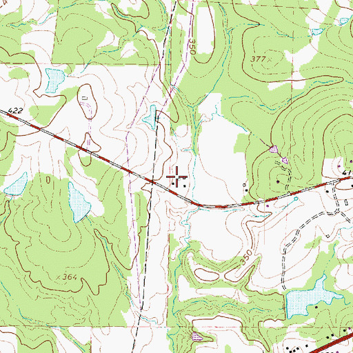 Topographic Map of Dial-Williamson House, TX