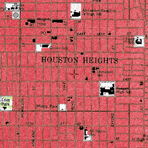 Topographic Map of Cummings House, TX