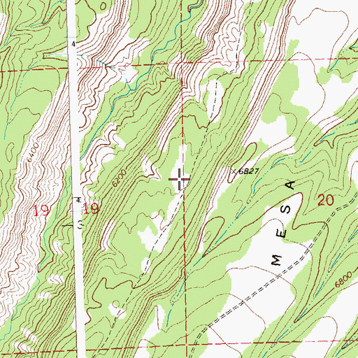 Topographic Map of Long Gulch Trail, CO