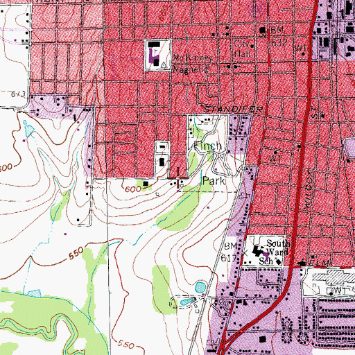 Topographic Map of Collin McKinney Cabin, TX