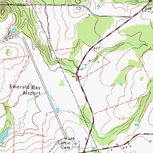 Topographic Map of Colonel John Dewberry House, TX