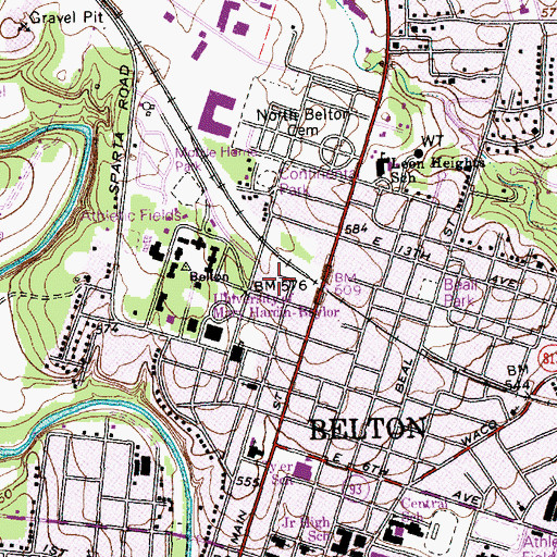 Topographic Map of Cornelison House, TX