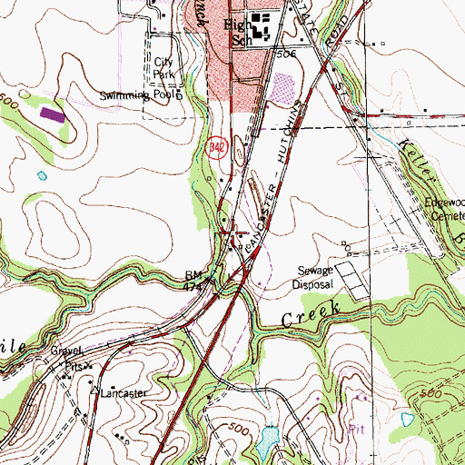 Topographic Map of Captain R A Rawlins House, TX