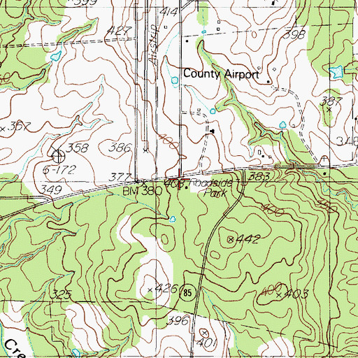 Topographic Map of Captain Thomas William Blount House, TX