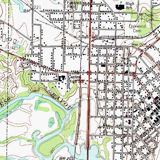 Topographic Map of Captain William E Singleton House, TX