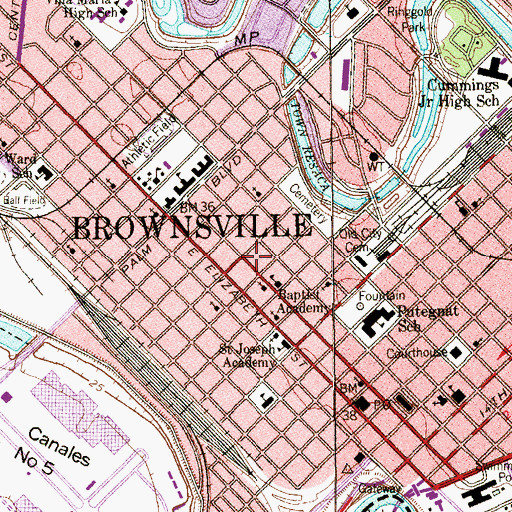 Topographic Map of Celaya-Creager House, TX