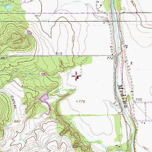 Topographic Map of Charles de Montel House, TX