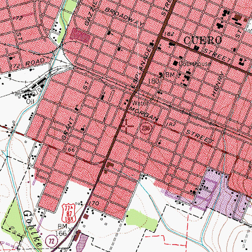 Topographic Map of Charles Wittmer House, TX