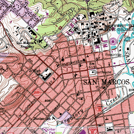 Topographic Map of Cape House, TX