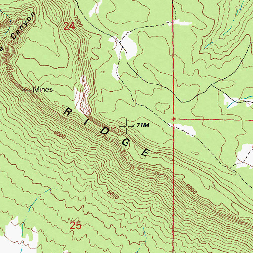 Topographic Map of Carpenter Flats, CO