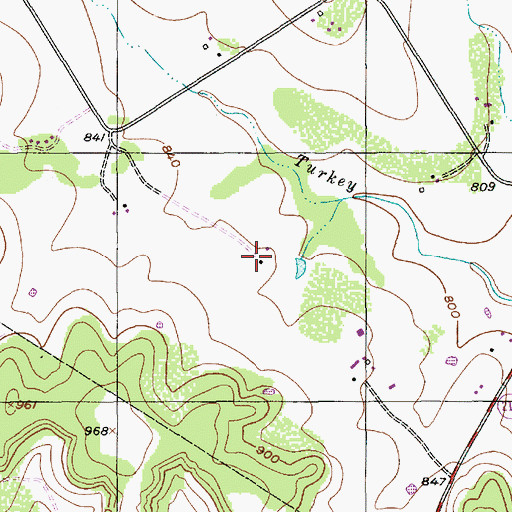 Topographic Map of Bronstad House, TX