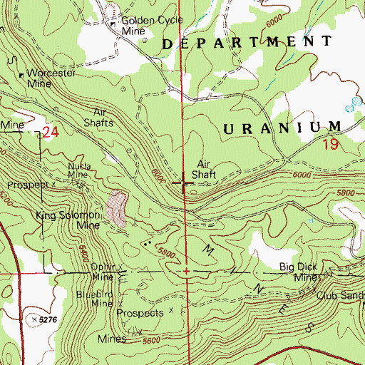 Topographic Map of Atkinson Mesa, CO