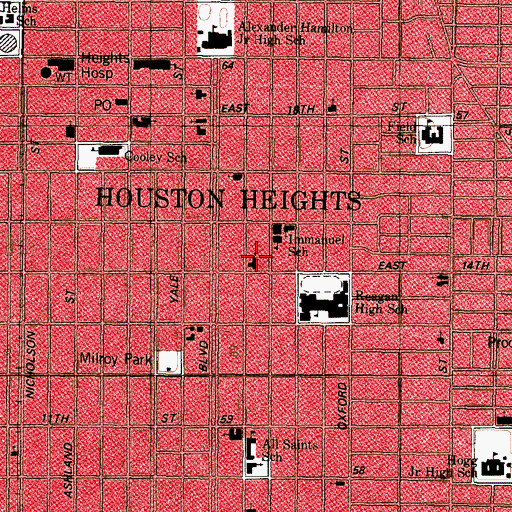 Topographic Map of Borgstrom House, TX