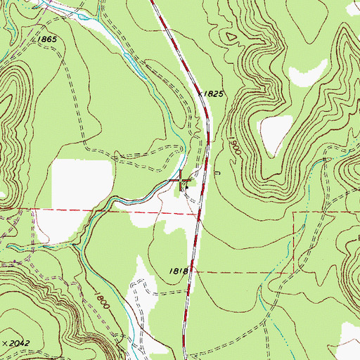 Topographic Map of Brambletye House, TX