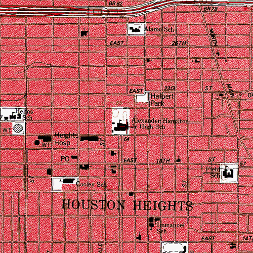 Topographic Map of Banta House, TX