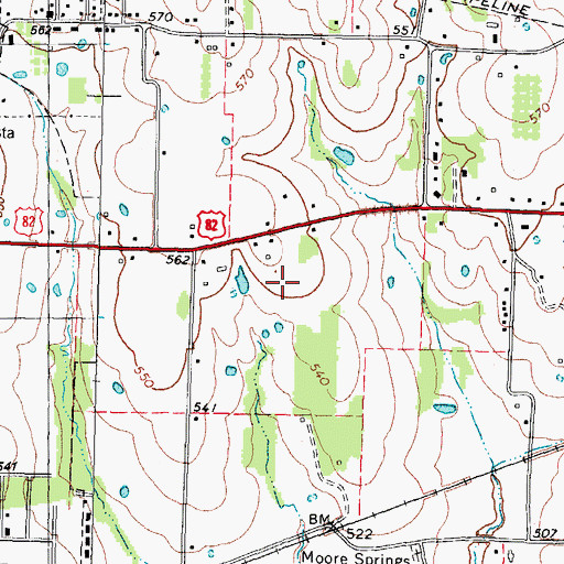 Topographic Map of Atkinson-Morris House, TX