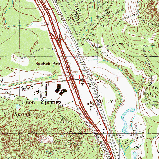 Topographic Map of Aue Stagecoach Inn, TX