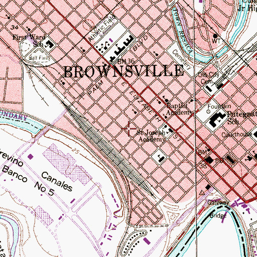 Topographic Map of Augustine Celaya House, TX