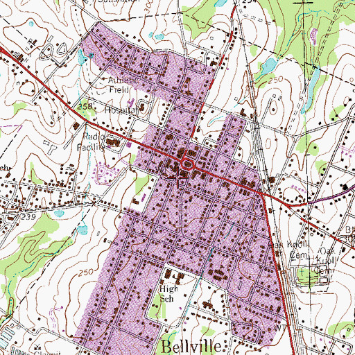 Topographic Map of Austin County Jail (historical), TX