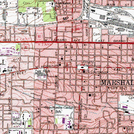 Topographic Map of Arnot House, TX