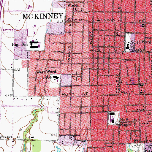 Topographic Map of A G Wilson House, TX