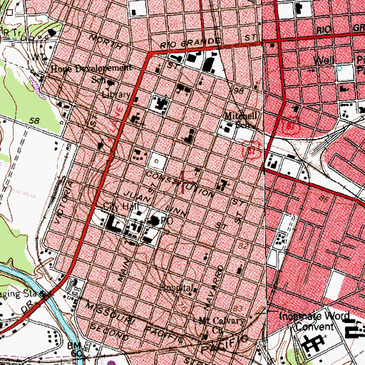 Topographic Map of A Goldman Building, TX