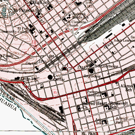 Topographic Map of Abdou Building, TX