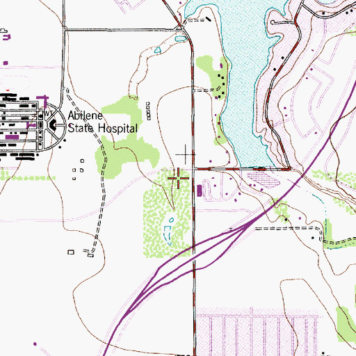 Topographic Map of Abilene Fire Department Station 2, TX